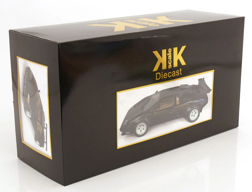 KK Scale 1985 Lamborghini Countach LP 5000S QV Black 1:12 - Image 10