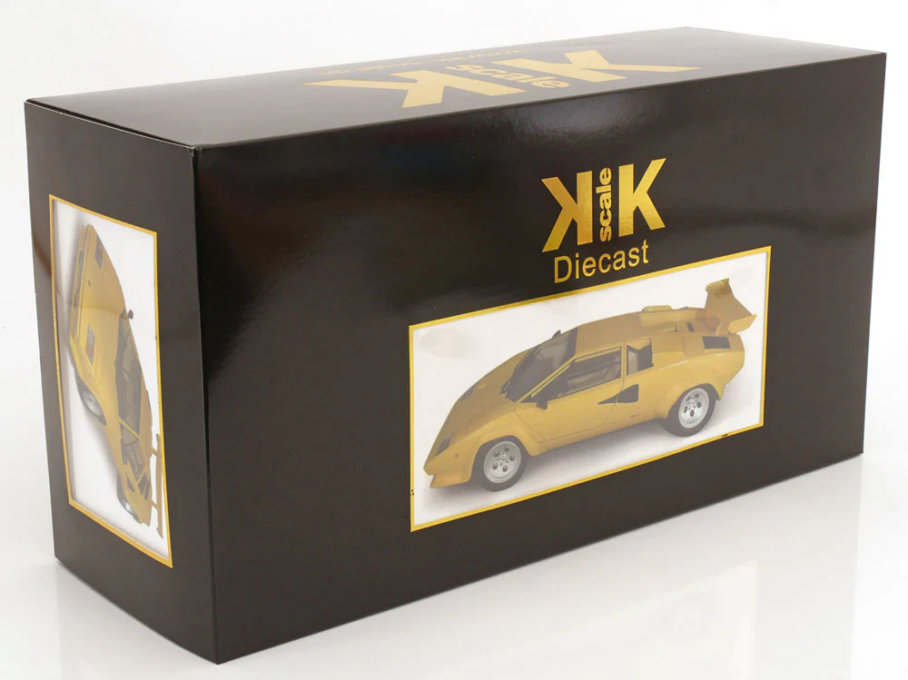 KK Scale 1985 Lamborghini Countach LP 5000S QV Yellow 1:12 - Image 10