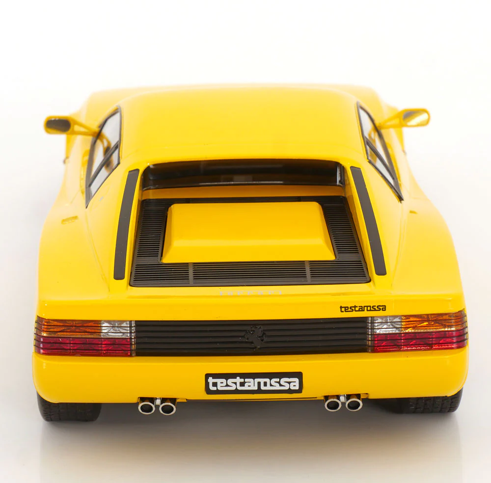 KK Scale 1986 Ferrari Testarossa European Version Yellow 1:18 - Image 5