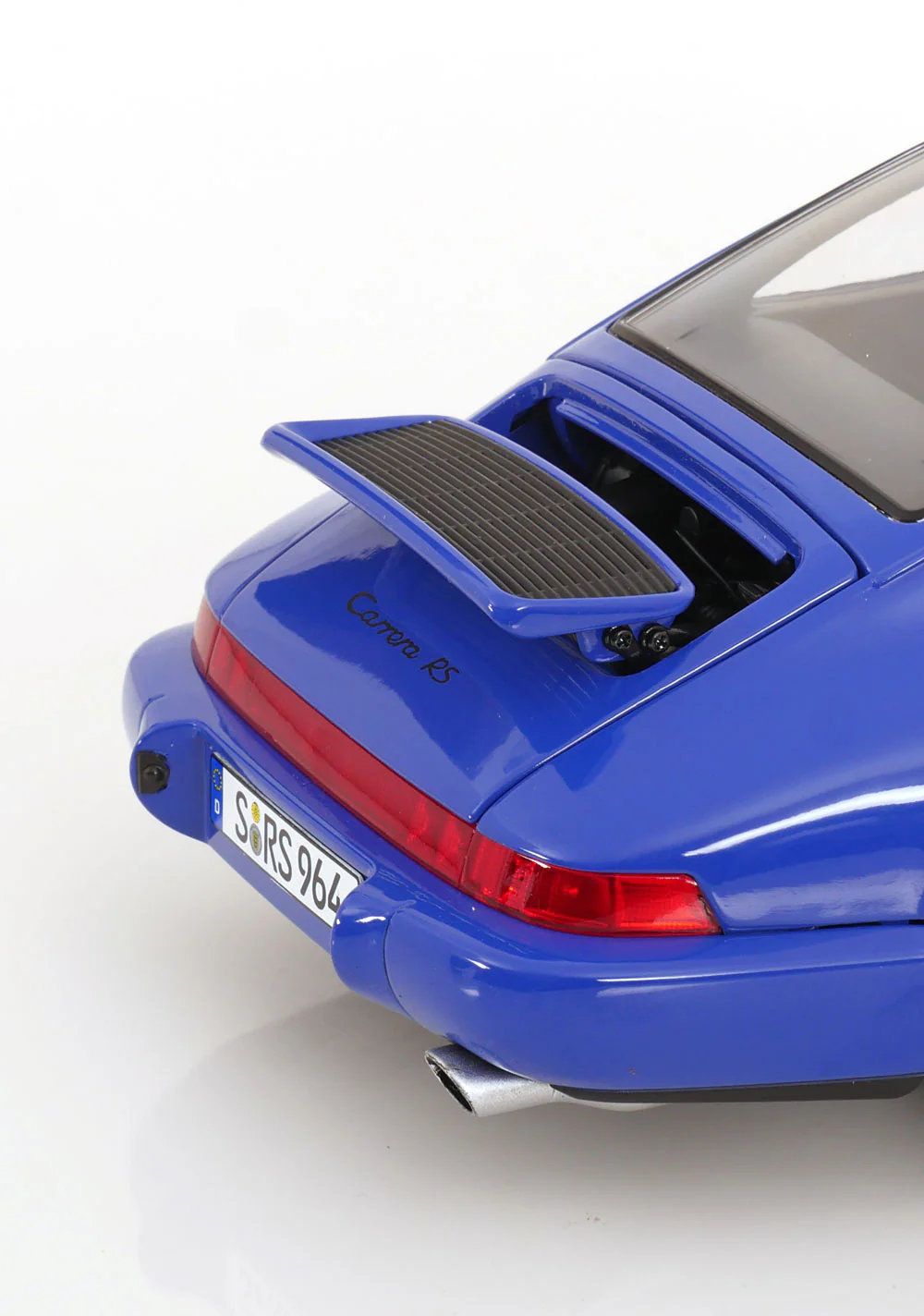 KK Scale 1992 Porsche 911 (964) RS Coupe w/ Speedline Wheels Maritime Blue 1:12 - Image 4
