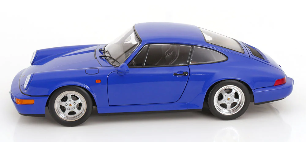 KK Scale 1992 Porsche 911 (964) RS Coupe w/ Speedline Wheels Maritime Blue 1:12 - Image 6