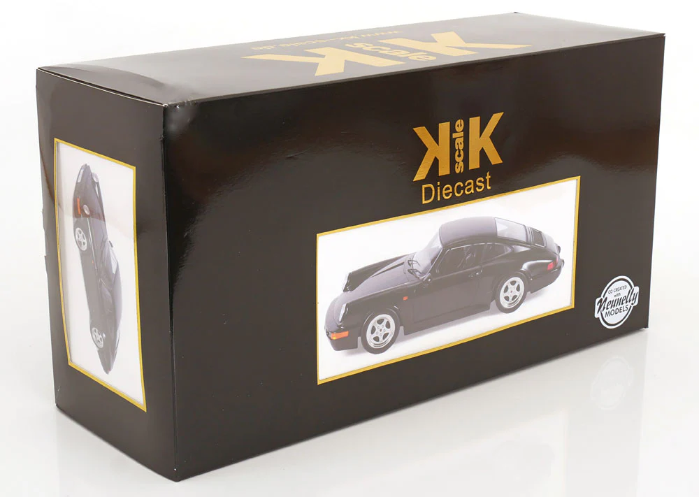 KK Scale 1992 Porsche 911 (964) RS Coupe w/ Speedline Wheels Black 1:12 - Image 10