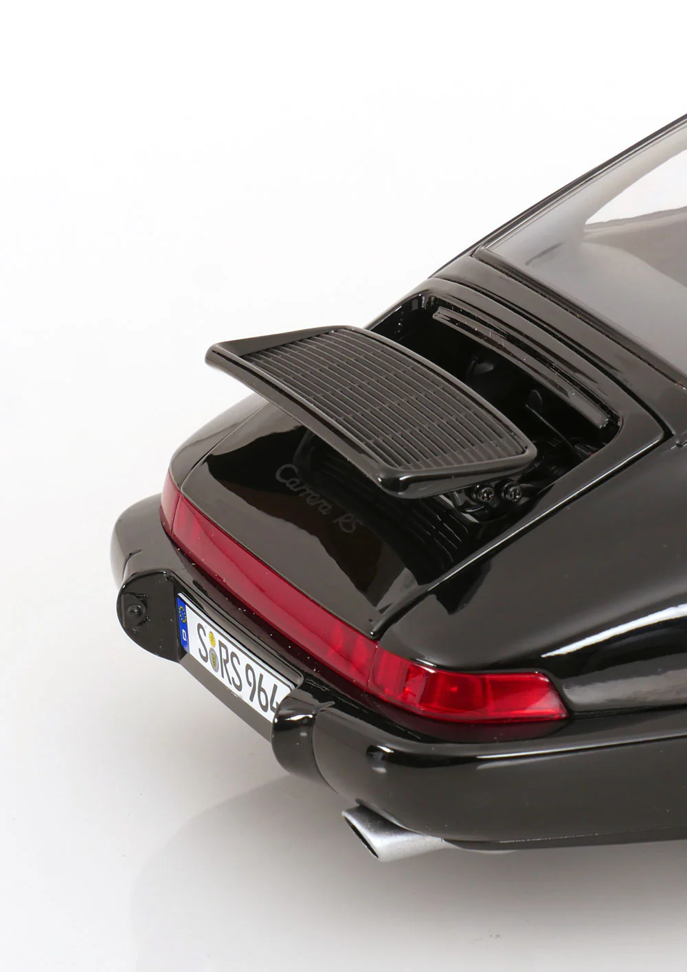 KK Scale 1992 Porsche 911 (964) RS Coupe w/ Speedline Wheels Black 1:12 - Image 4