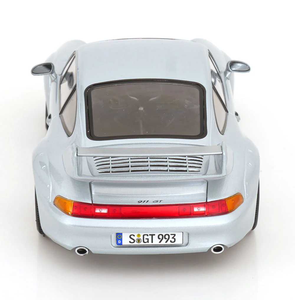 KK Scale 1996 Porsche 911 993 GT2 w/ Speedline Wheels Silver 1:18 - Image 5