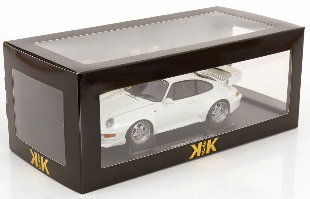KK Scale 1996 Porsche 911 993 GT2 w/ Speedline Wheels White 1:18 - Image 6