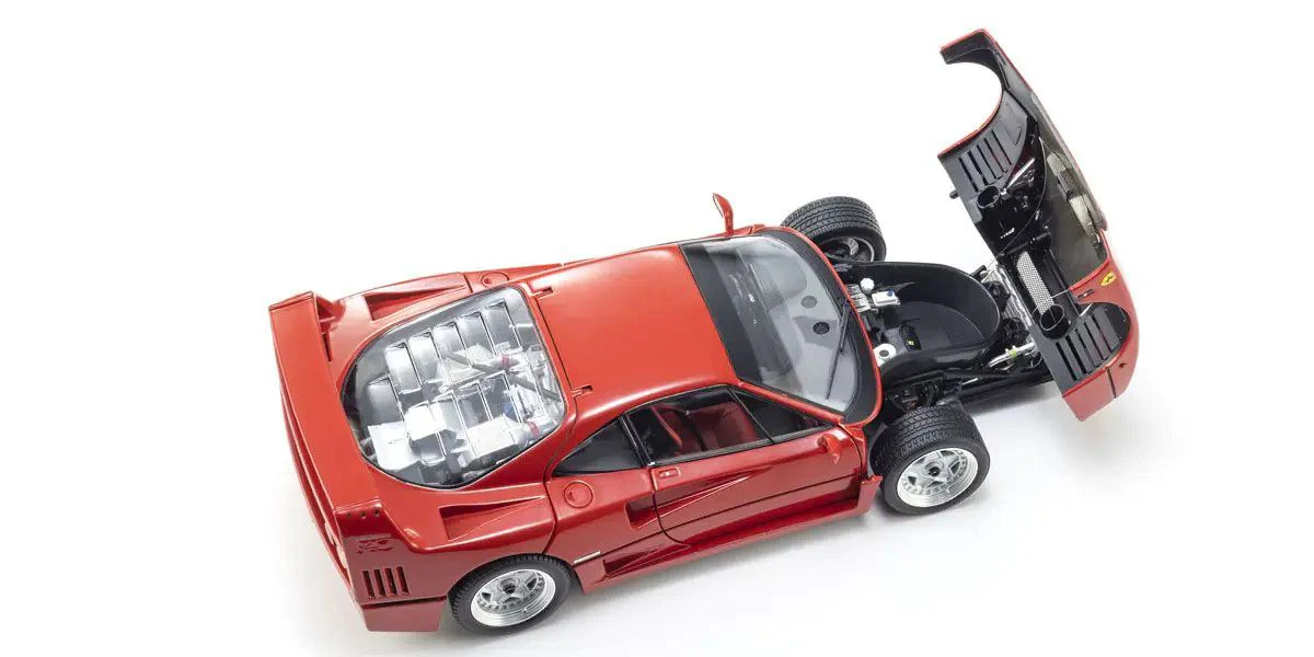 Kyosho 1987 Ferrari F40 Rossa Corsa Red V2 1:18 - Image 6