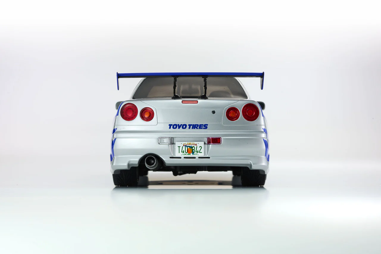 Kyosho 1999 Nissan Skyline GT-R (R34) "2 Fast 2 Furious" Silver & Blue 1:12 - Image 5