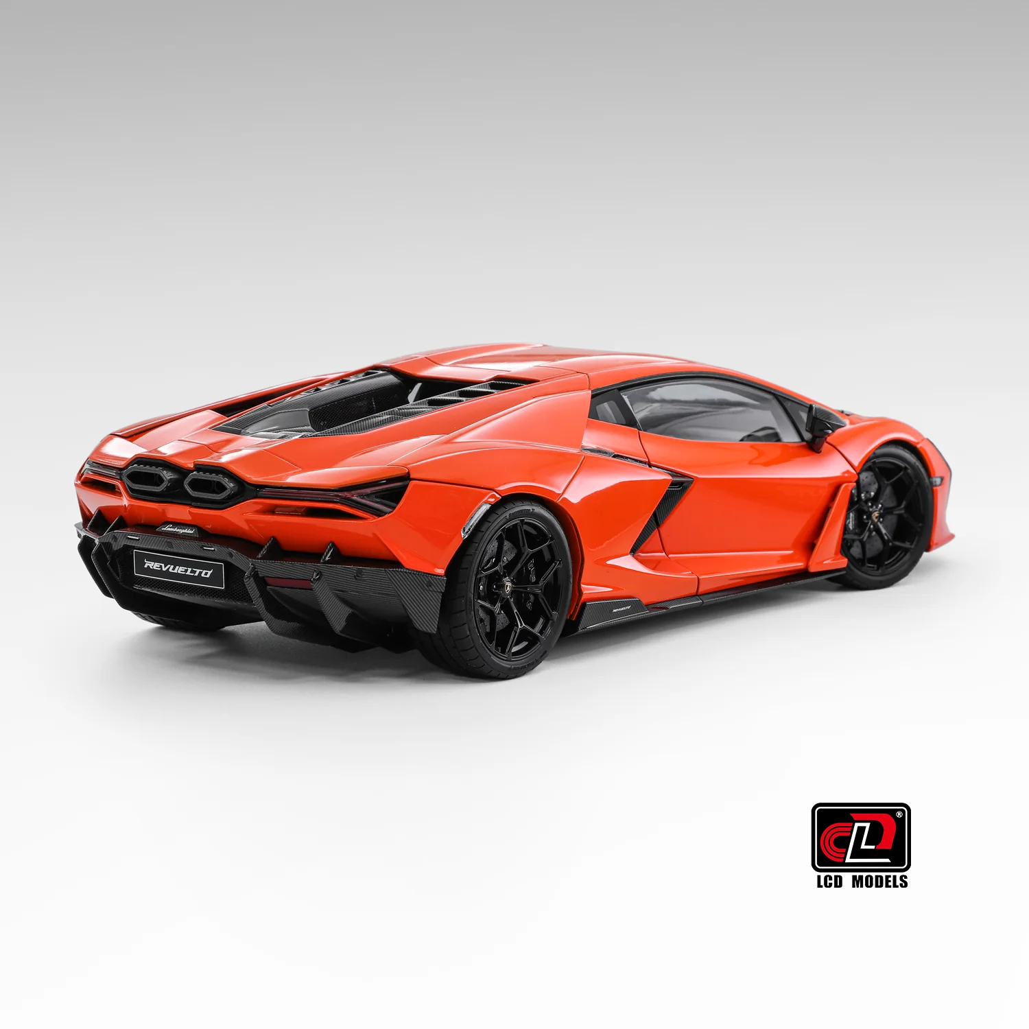 LCD 2024 Lamborghini Revuelto Orange 1:18 - Image 3