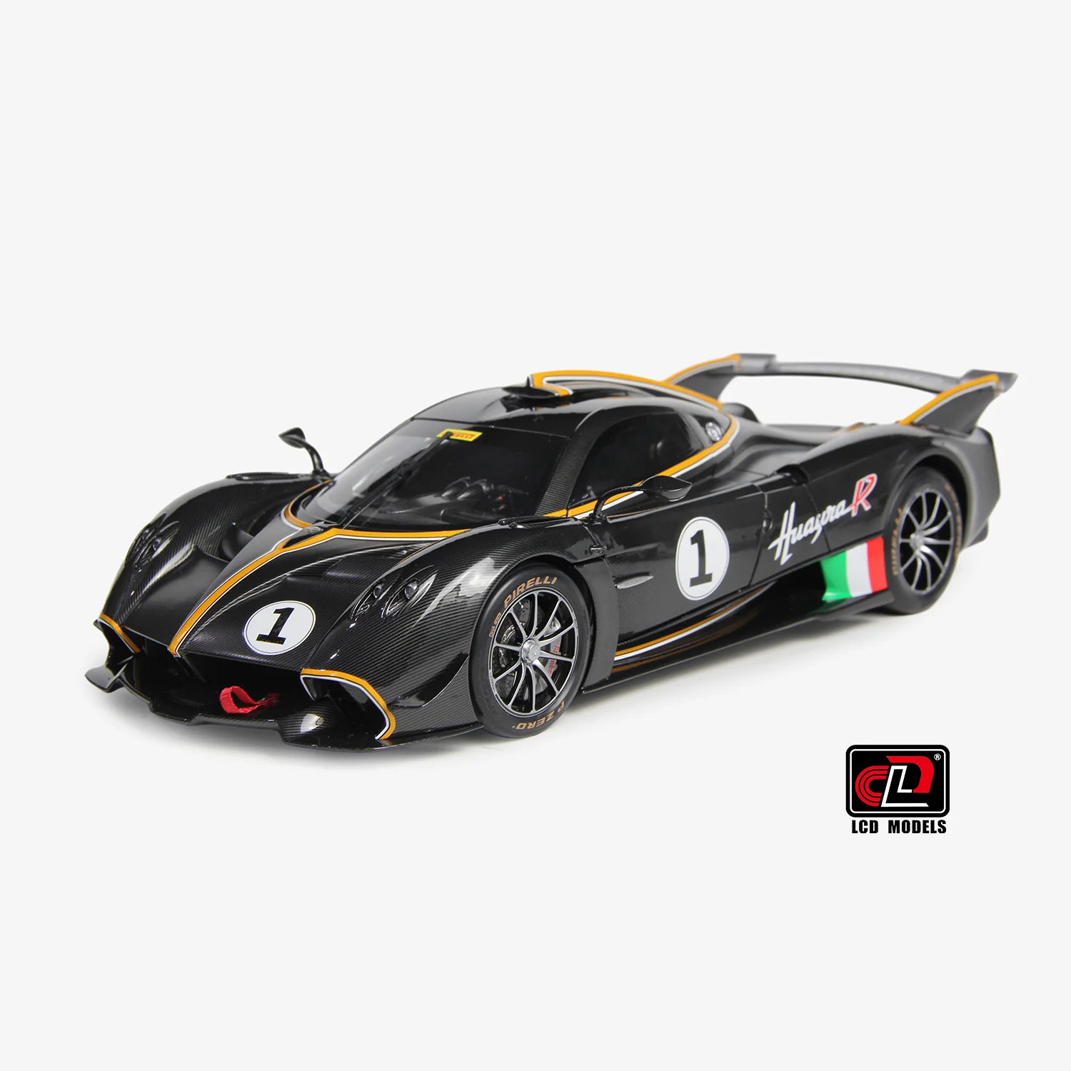 LCD Pagani Huayra R Pearl Black Carbon 1:18 - Image 6