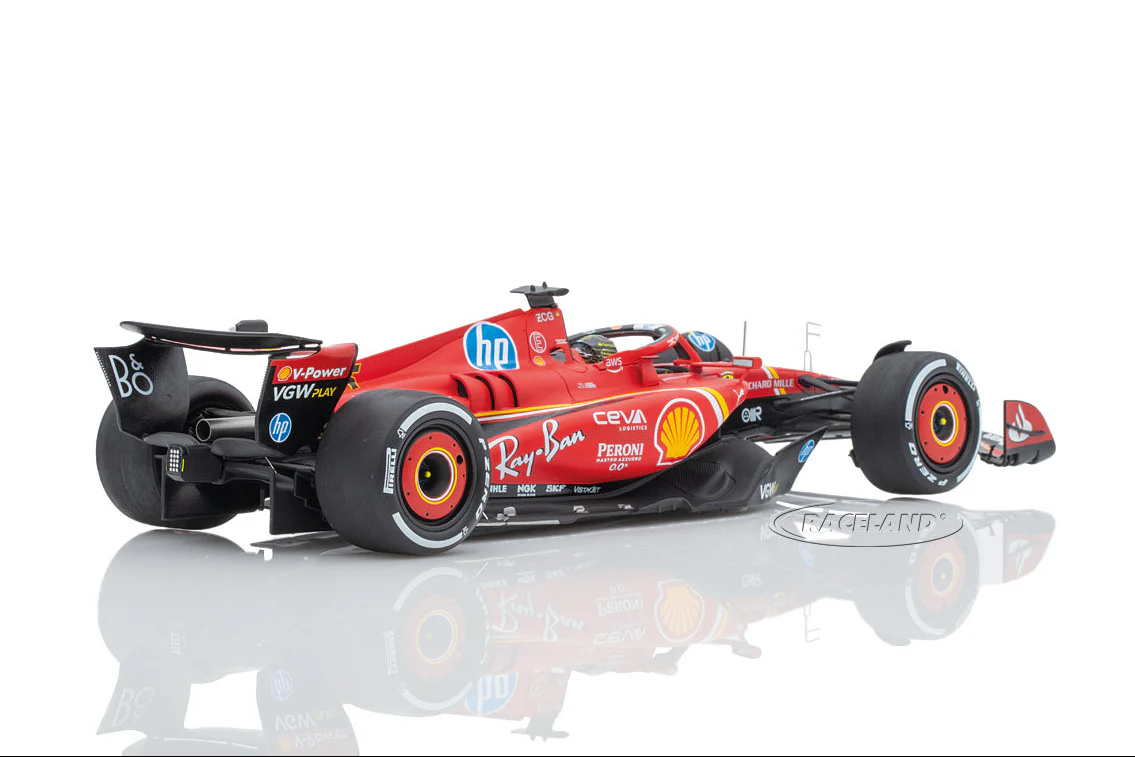 Looksmart Ferrari F1 SF-24 Team Scuderia #16 Winner Italy Monza GP 2024 (LeClerc) Red 1:18 - Image 2