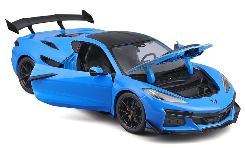 Maisto 2025 Chevy Corvette C8 ZR1 Riptide Blue 1:18 - Image 2