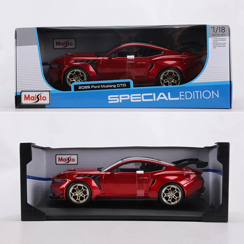 Maisto 2025 Ford USA Mustang GTD 5.2L V8 Coupe Chroma Flame Red 1:18 - Image 9