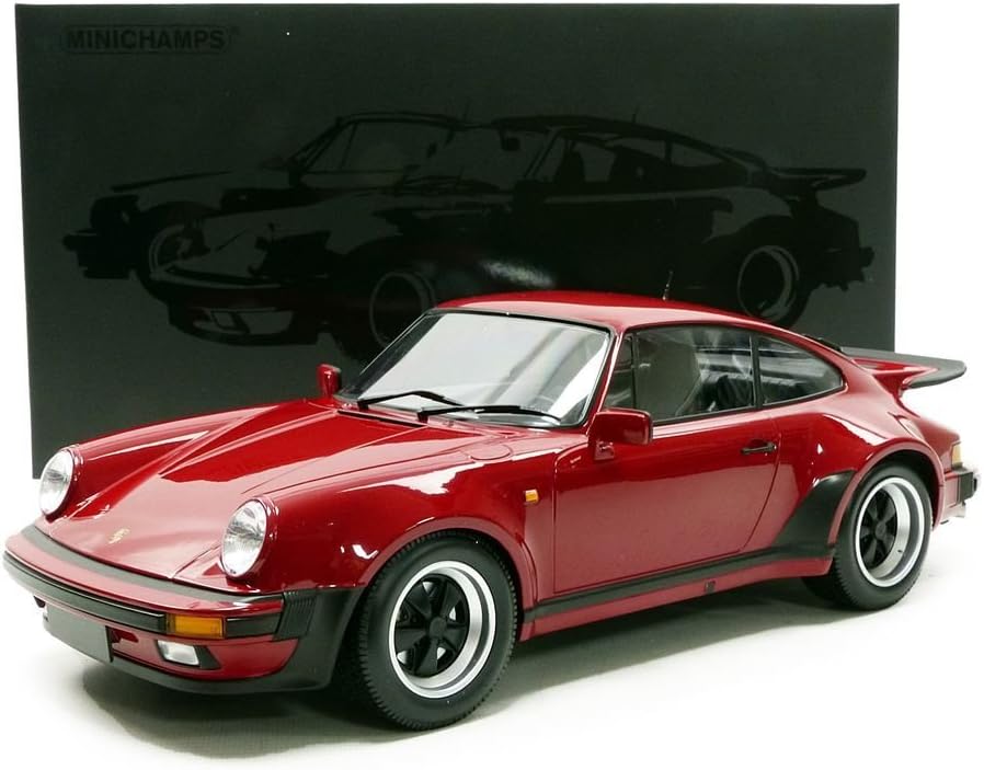 Minichamps 1977 Porsche 911 Turbo 930 Coupe Carmine Red 1:12 - Image 6
