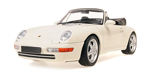Minichamps 1994 Porsche 911 (993) Carrera Cabriolet White 1:18 - Image 3