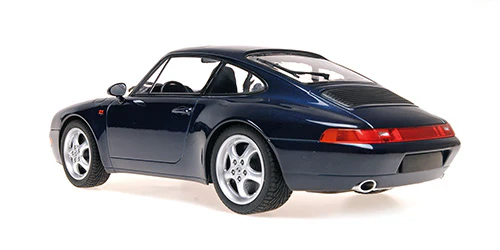 Minichamps 1995 Porsche 911 (993) Carrera Coupe Dark Blue Metallic 1:18 - Image 5