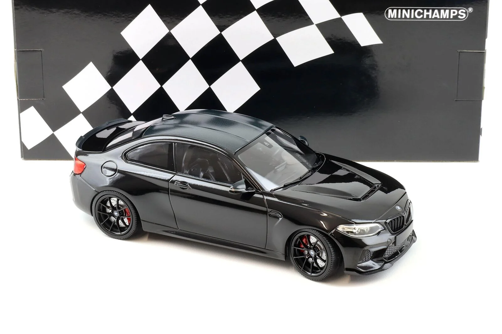 Minichamps 2020 BMW M2 CS (F87) Black w/ Black Wheels 1:18 - Image 4