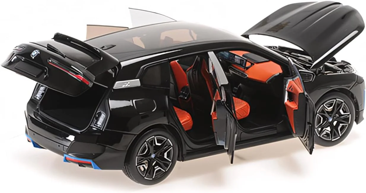 Minichamps 2022 BMW iX Black Metallic w/ Red Interior 1:18 - Image 5