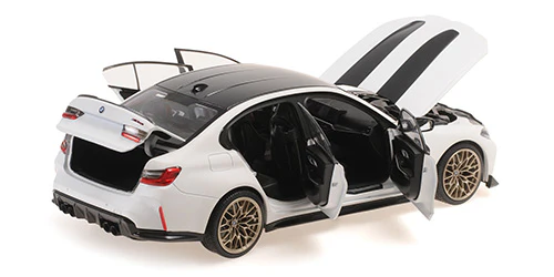 Minichamps 2023 BMW M3 CS (G80) White 1:18 - Image 2