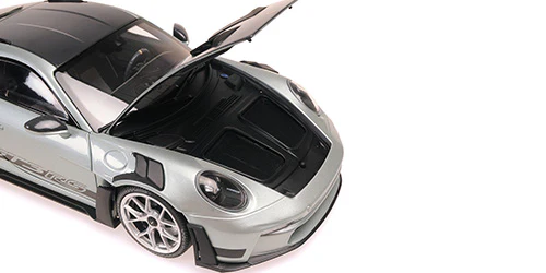 Minichamps 2023 Porsche 911 992 GT3 RS w/ Weissach Package Silver 1:18 - Image 8
