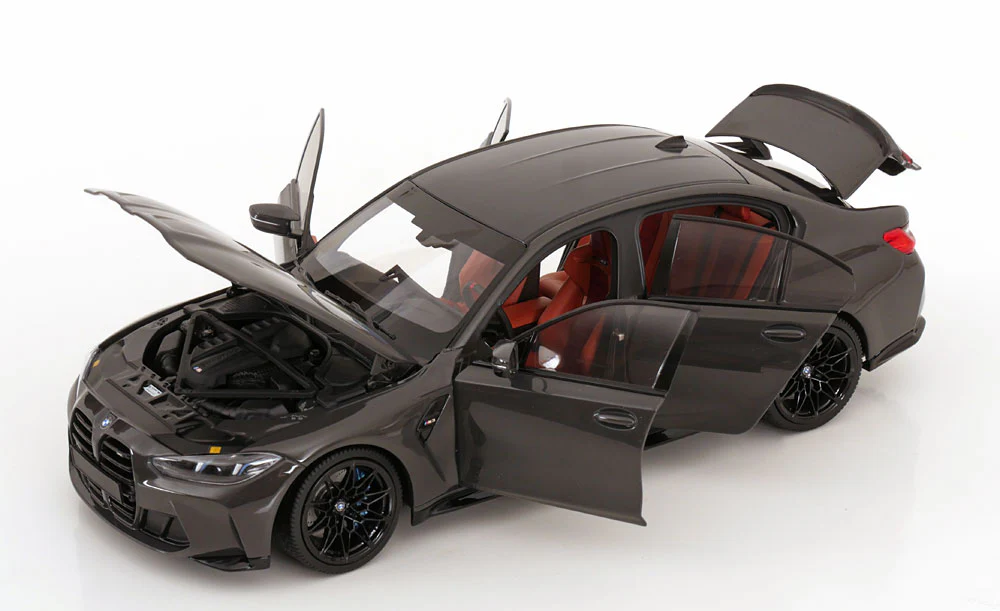 Minichamps 2024 BMW M3 (G80) Grey Metallic 1:18 - Image 2