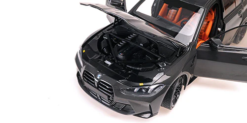 Minichamps 2024 BMW M3 (G80) Grey Metallic 1:18 - Image 6