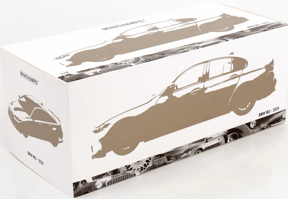 Minichamps 2024 BMW M3 (G80) Grey Metallic 1:18 - Image 9