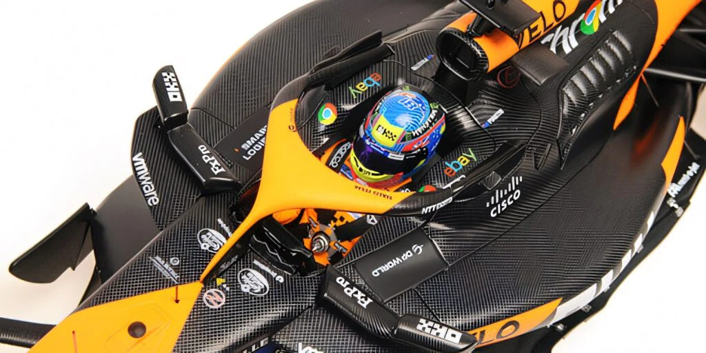 Minichamps Mclaren F1 Team MCL38 Orange #81 Piastri Emilia Romagna GP 2024 1:18 - Image 6