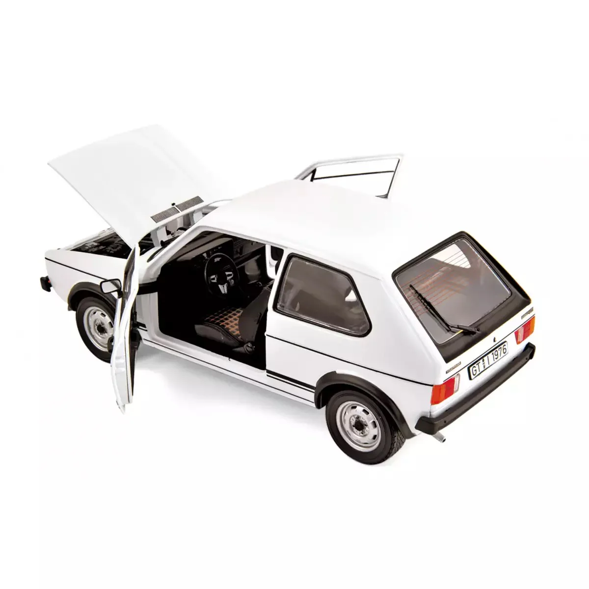 Norev 1976 Volkswagen Golf GTI MK I Alpine White 1:18 - Image 4