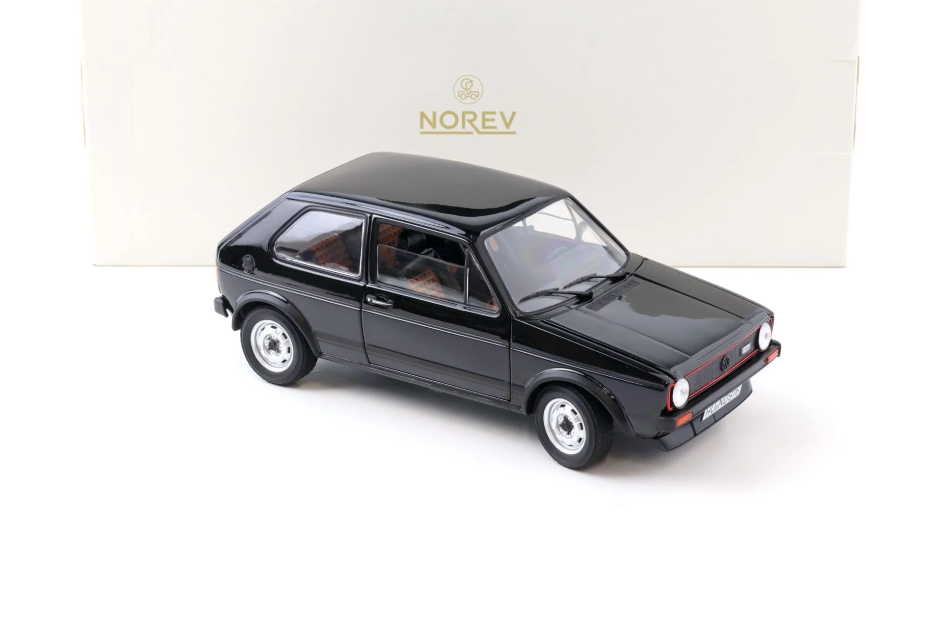 Norev 1976 Volkswagen Golf GTI MK I Black 1:18 - Image 2