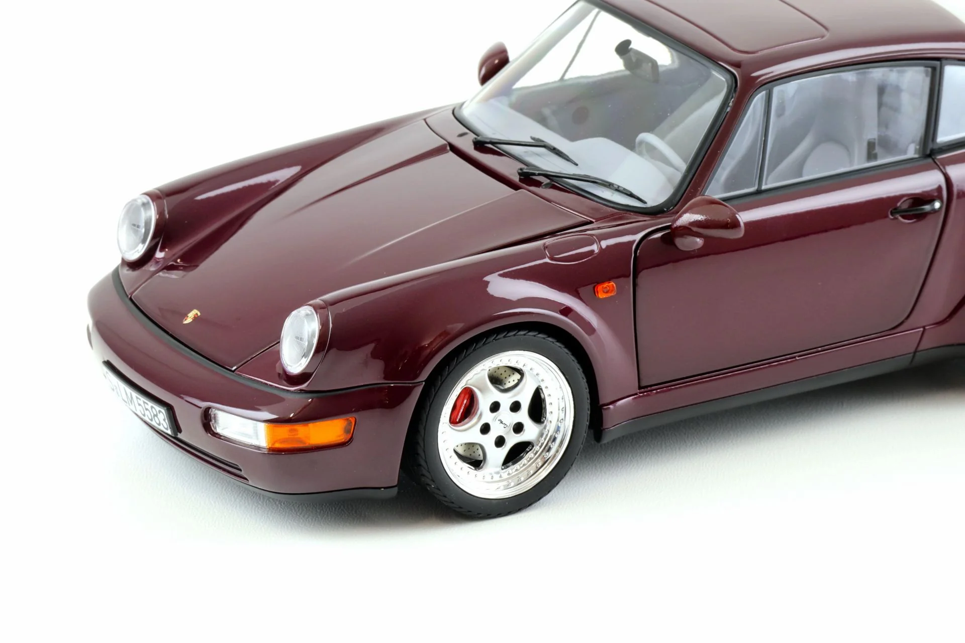 Norev 1993 Porsche 911 964 Turbo 3.6 Coupe Amethyst Purple Metallic 1:18 - Image 3