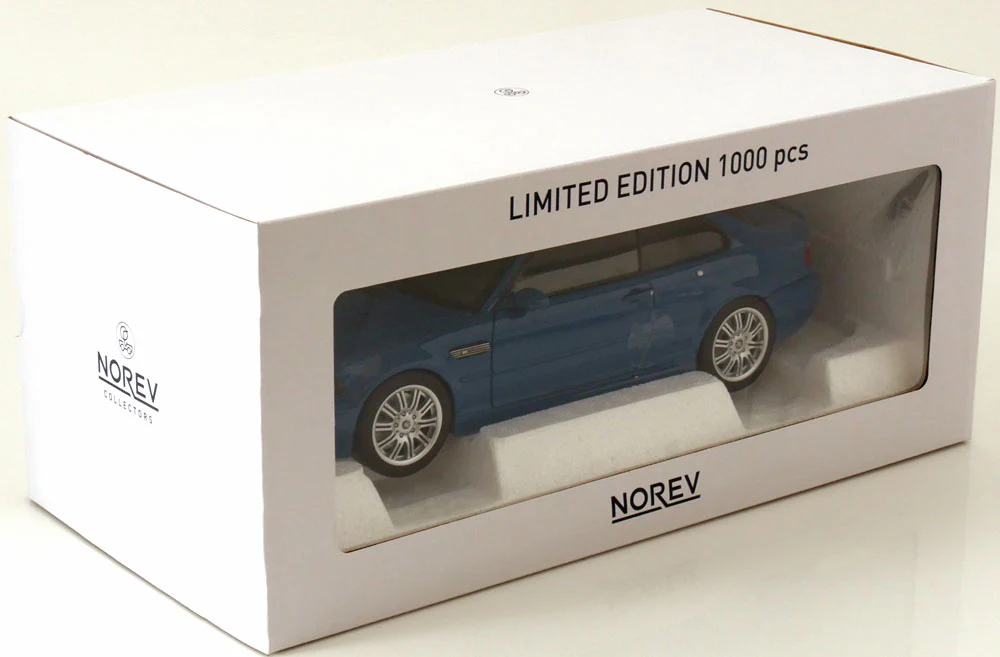 Norev 2000 BMW M3 (E46) Laguna Seca Blue 1:18 - Image 8