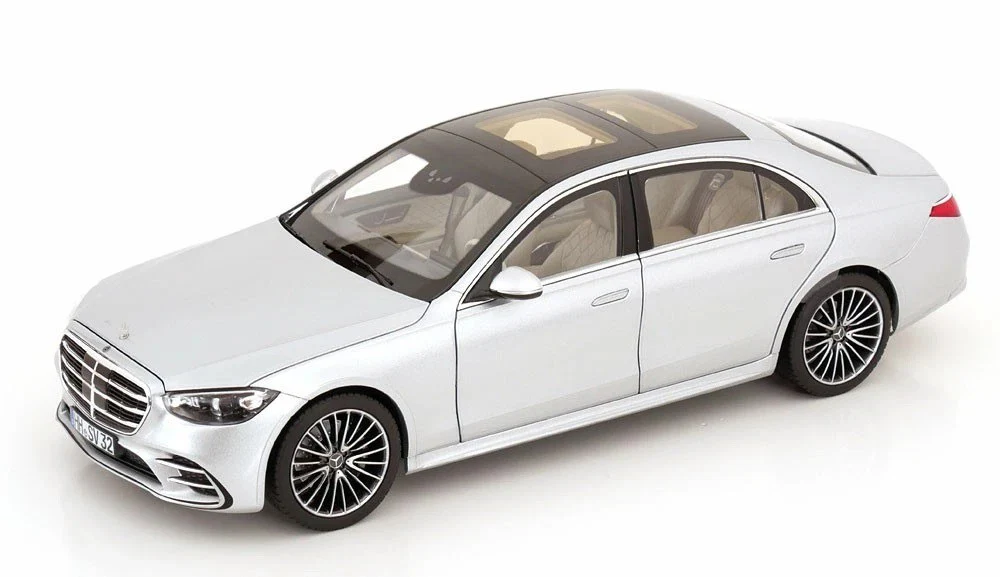 Norev 2021 Mercedes-Benz S-Class AMG (W223) Brilliant Silver Metallic 1:18
