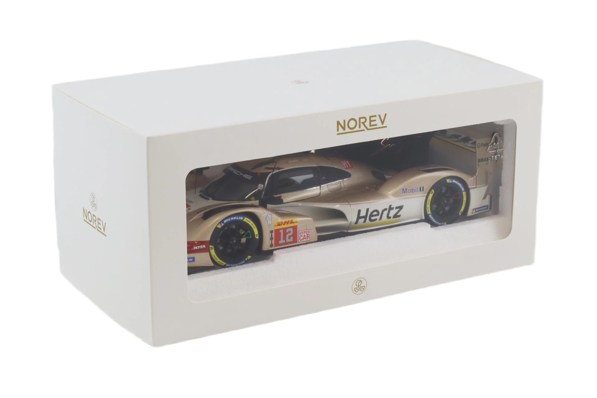 Norev Porsche 963 #38 Hertz Team Jota Lone Star IMSA 2024 Spa 6Hrs Winner Gold 1:18 - Image 5