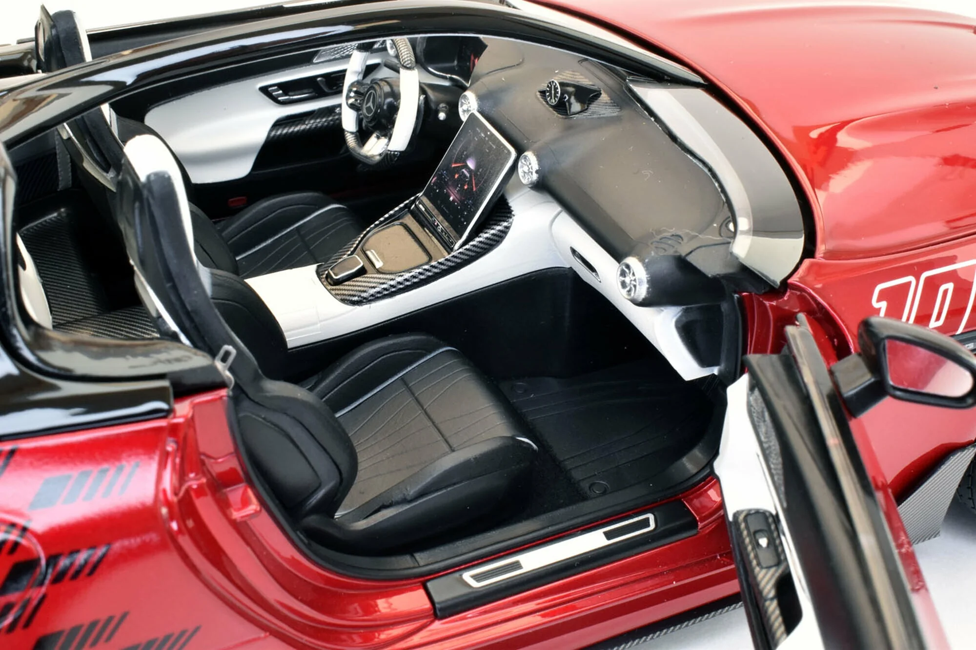 NZG 2025 Mercedes Benz AMG Purespeed SL63 Red 1:18 DEALER EDITION - Image 12