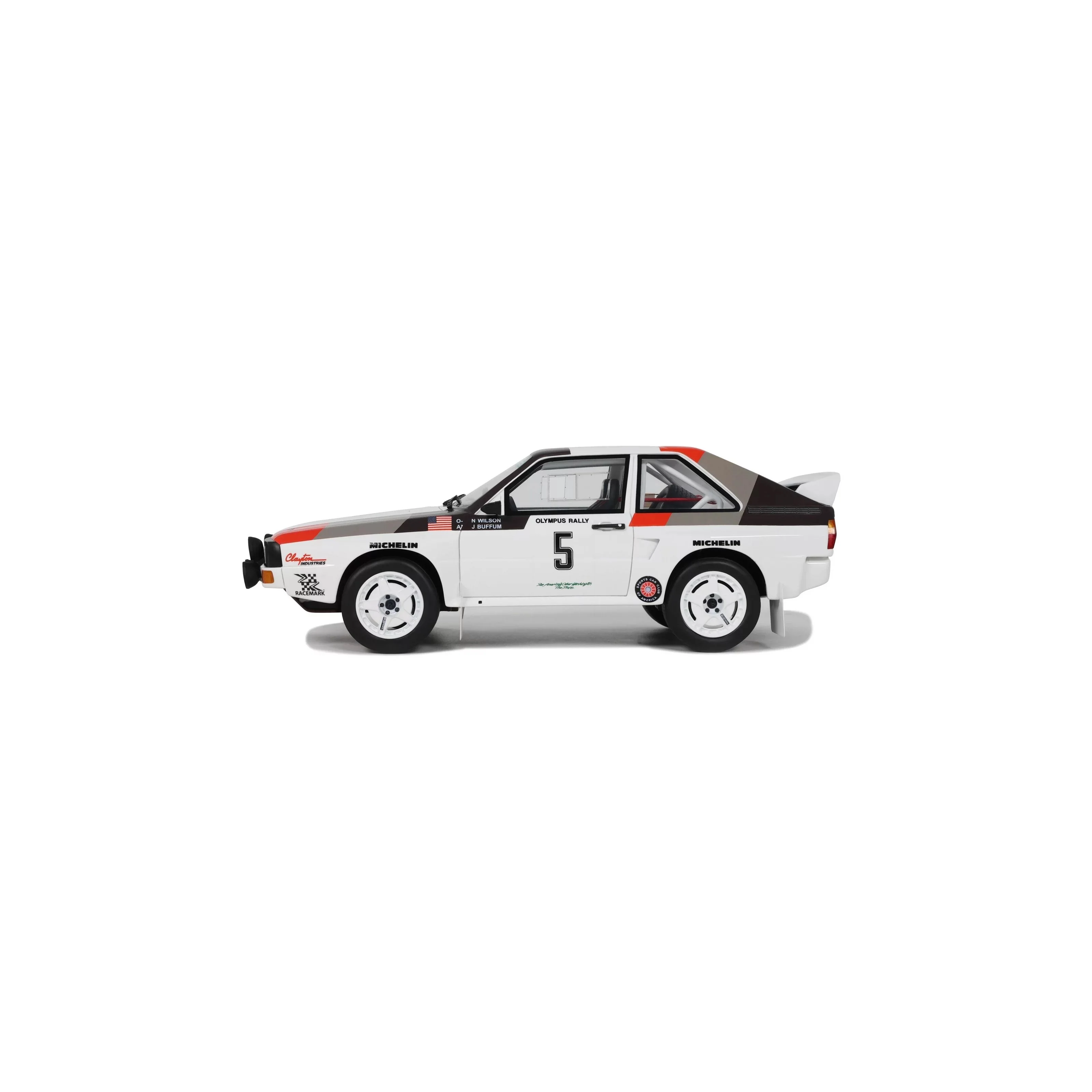 Otto 1986 Audi Sport Quattro #5 Olympus Rally 1986 White 1:18 - Image 5