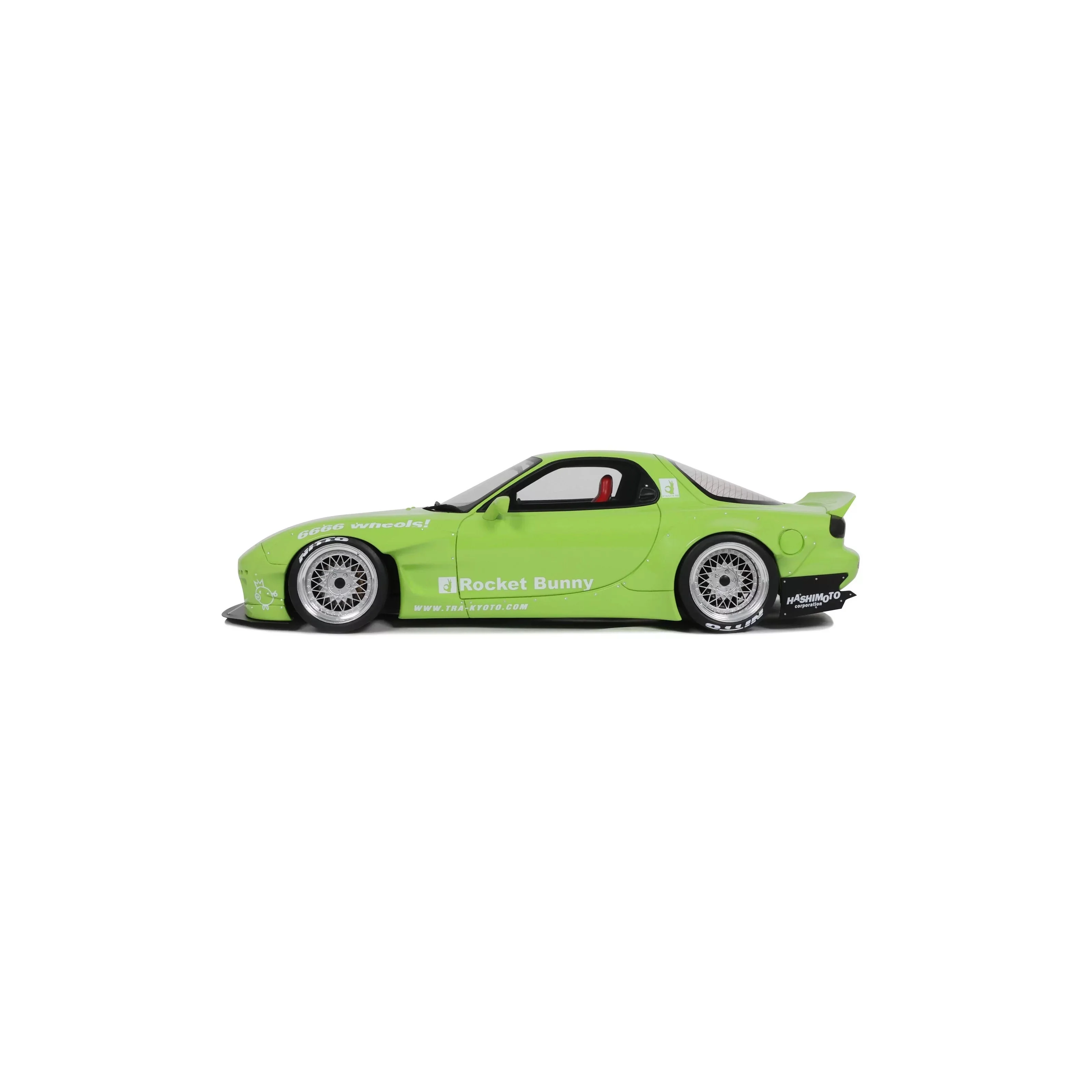 Otto 1994 Mazda RX7 FD3S Rocket Bunny Aero (V1) 2015 Pearl Green 1:18 - Image 6