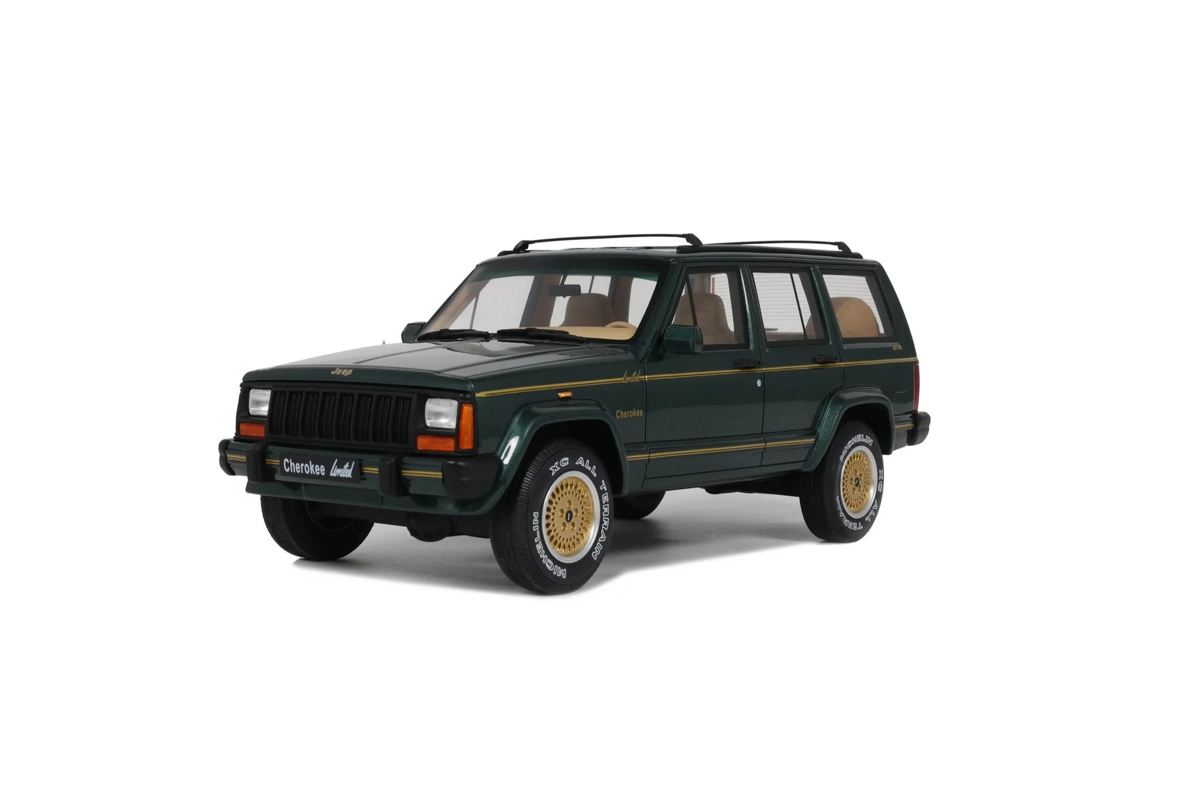 Otto 1995 Jeep Cherokee XJ Limited Hunter Green Metallic 1:18