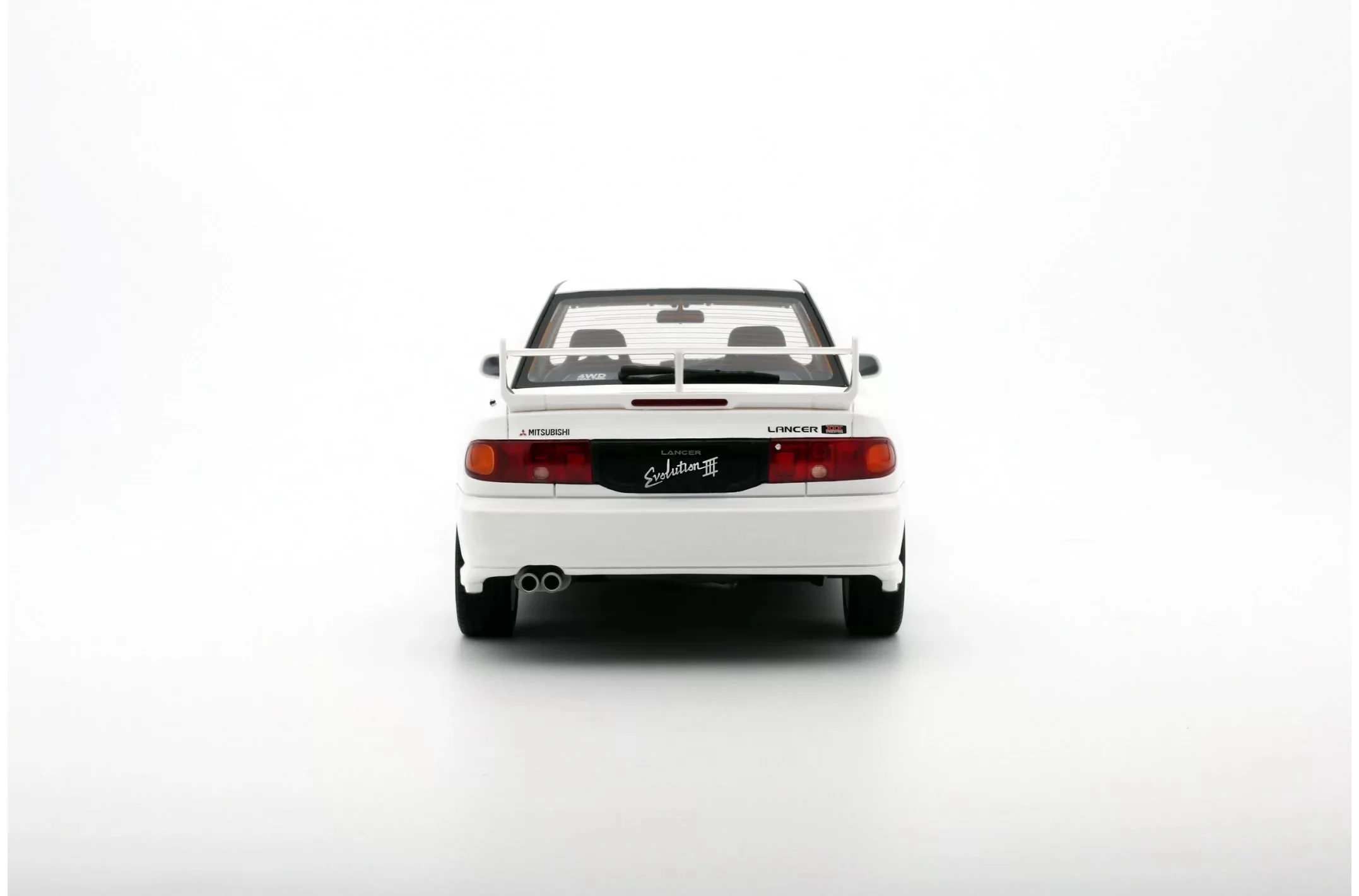 Otto 1995 Mitsubishi Lancer EVO III Hardtop White 1:18 RESIN, SEALED - Image 5