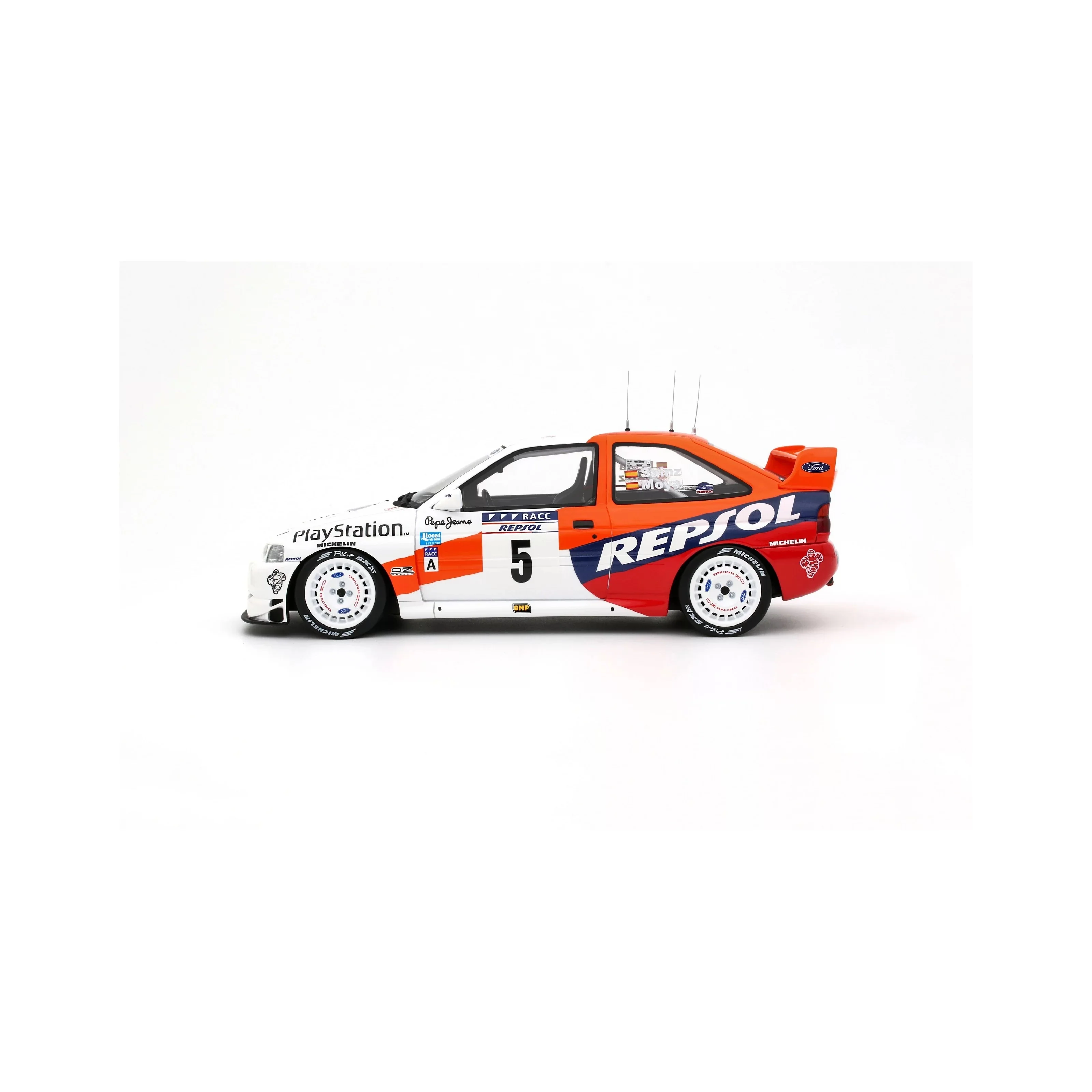 Otto 1997 Ford Escort WRC Rallye Catalunya (Sainz) White and Red 1:18 - Image 3