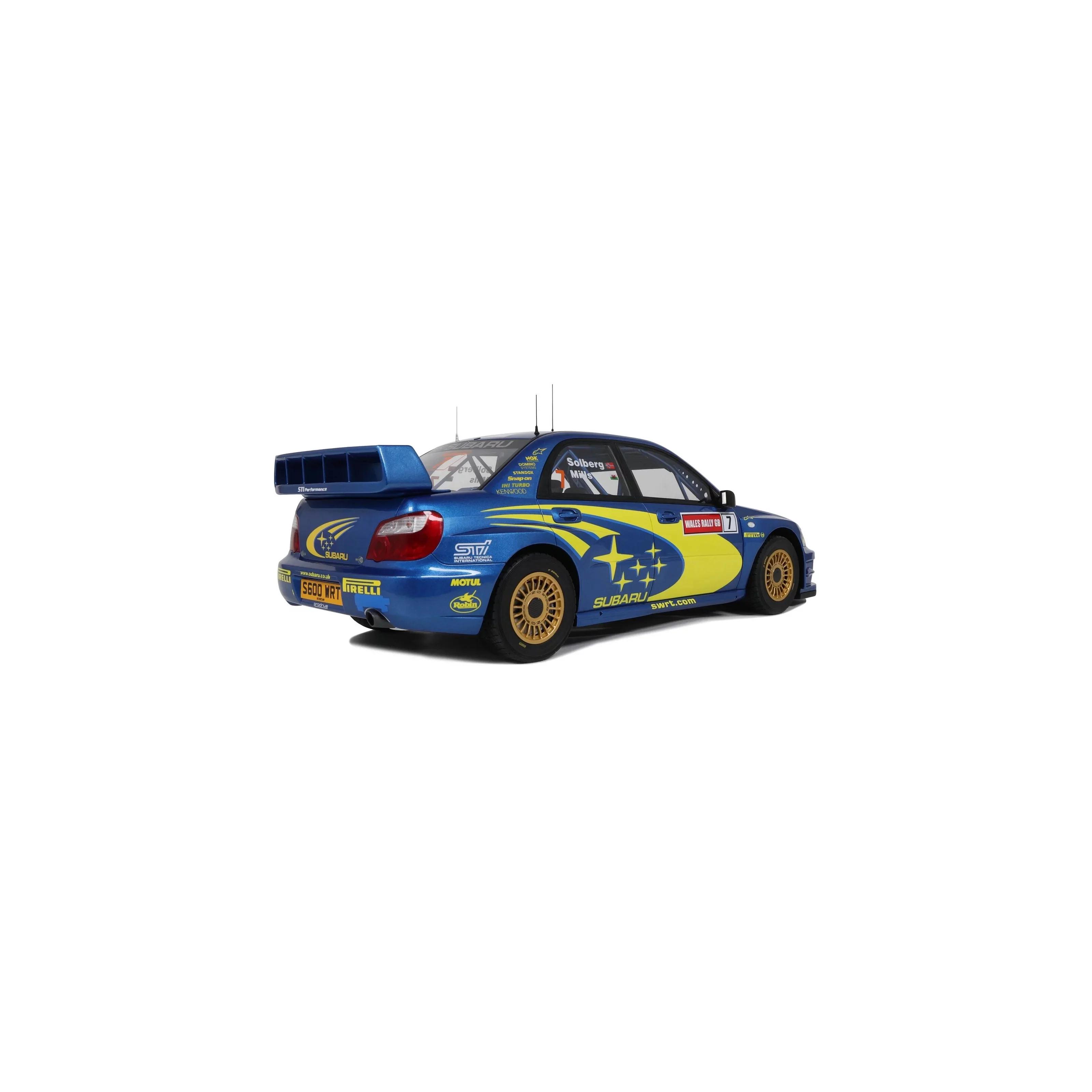 Otto 2003 Subaru Impreza WRC S9 #7 Winner Wales Rallye 2003 Blue 1:12 - Image 5