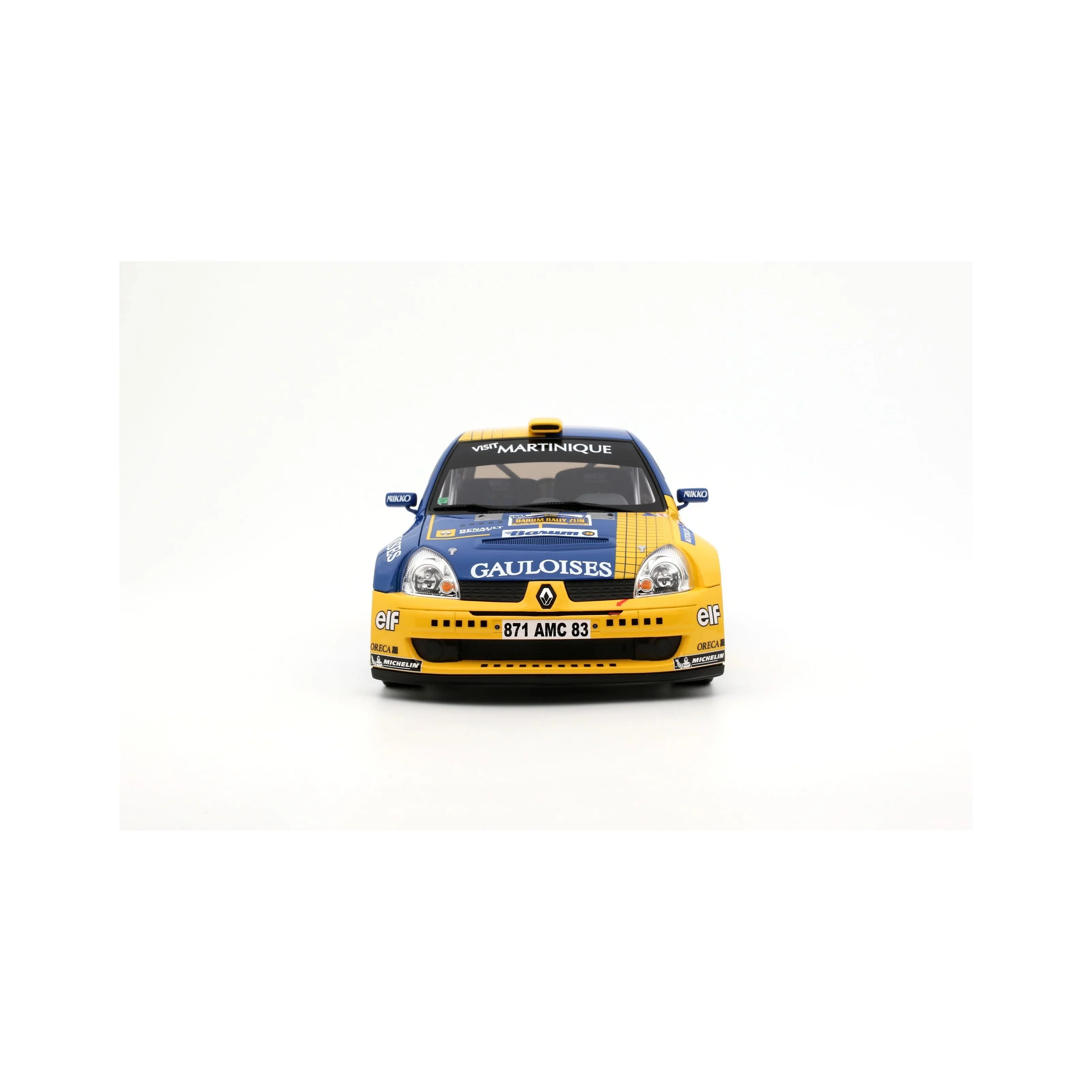 Otto 2004 Renault Clio S1600 No 2 Winner Rally Barum 2004 Yellow & Blue 1:18 - Image 4