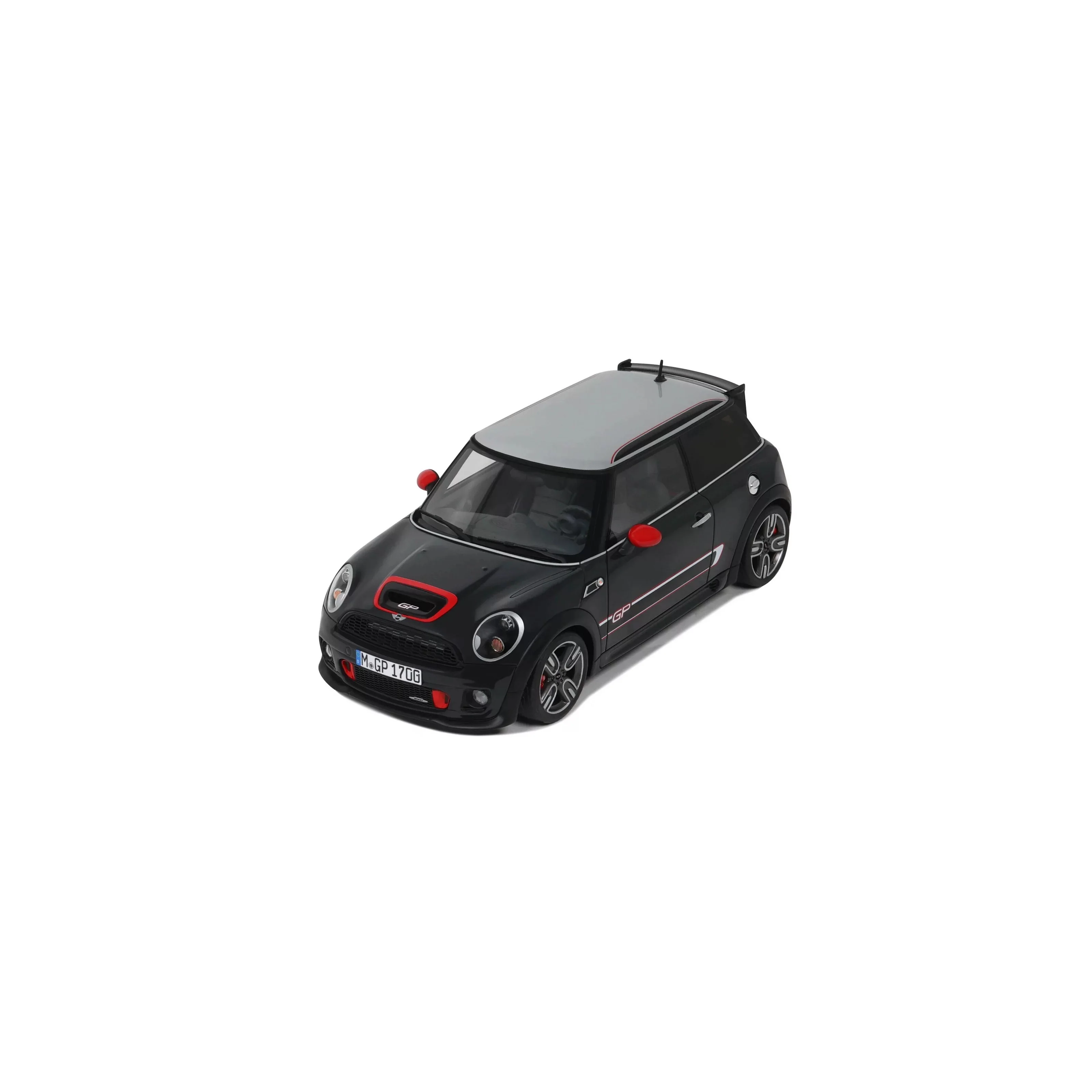 Otto 2012 Mini Cooper JCW GP2 R56 John Cooper Works Thunder Grey Metallic 1:18 - Image 9