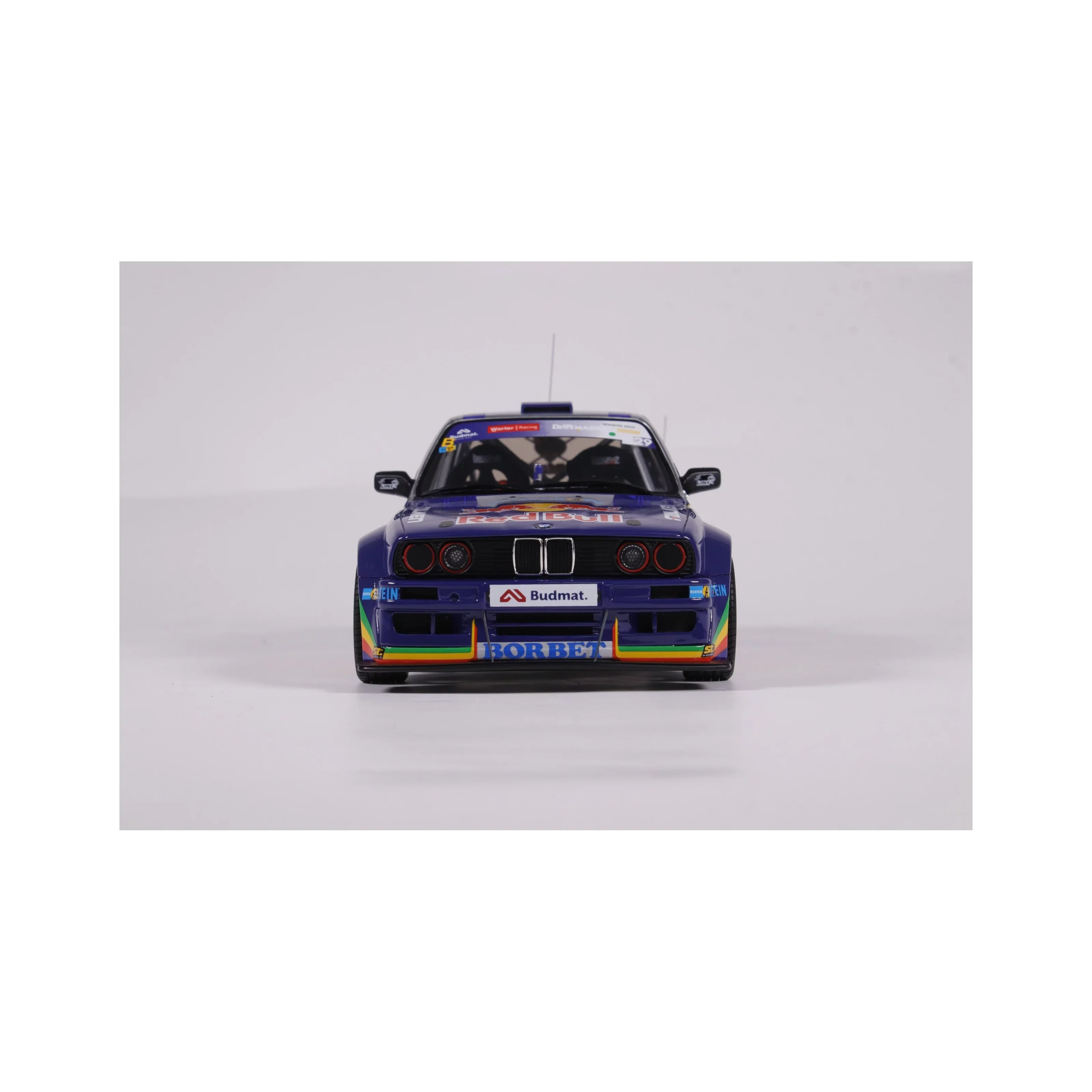 Otto 2023 BMW M3 E30 V8 Drift Car Red Bull Blue 1:18 - Image 2