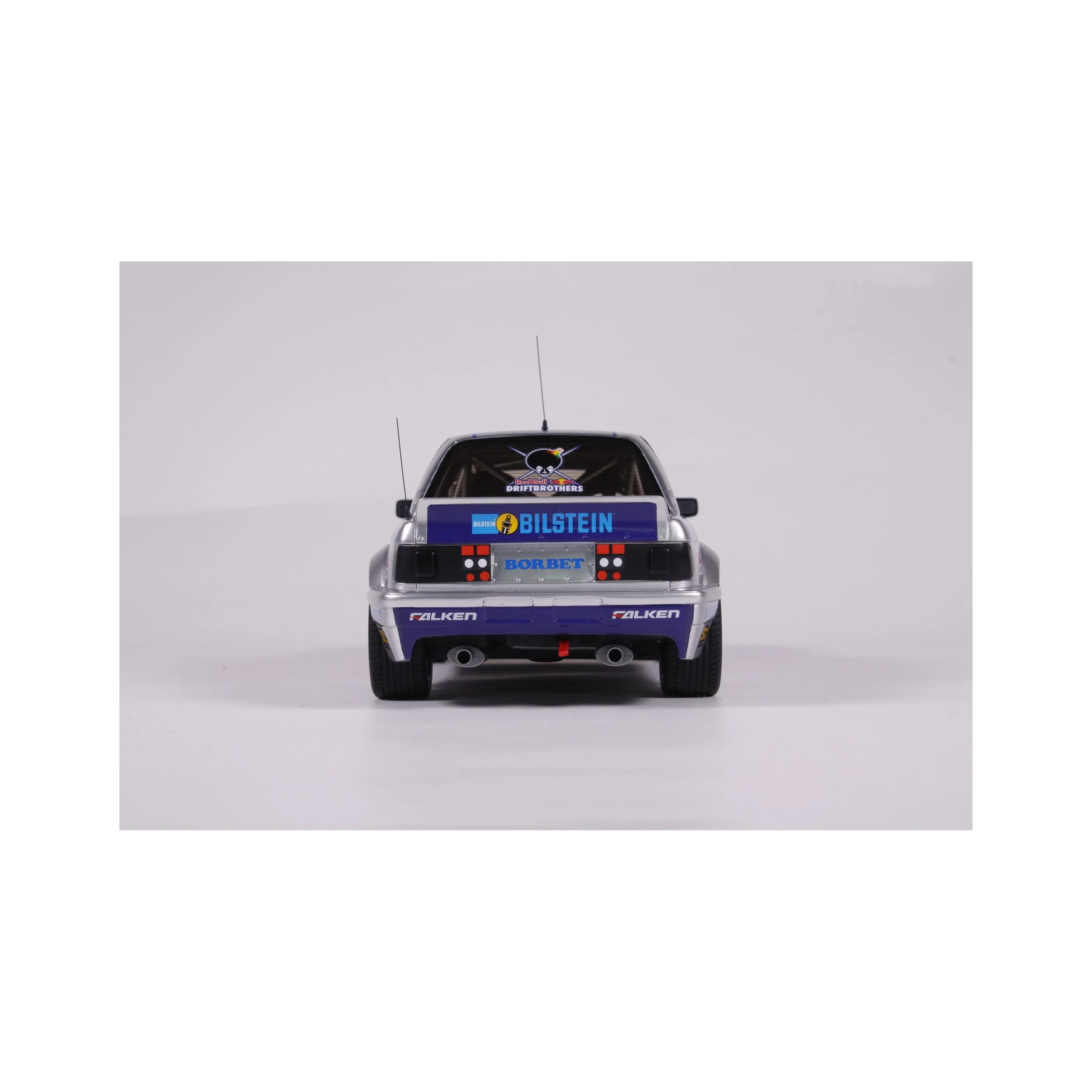 Otto 2023 BMW M3 E30 V8 Drift Car Red Bull Blue 1:18 - Image 7