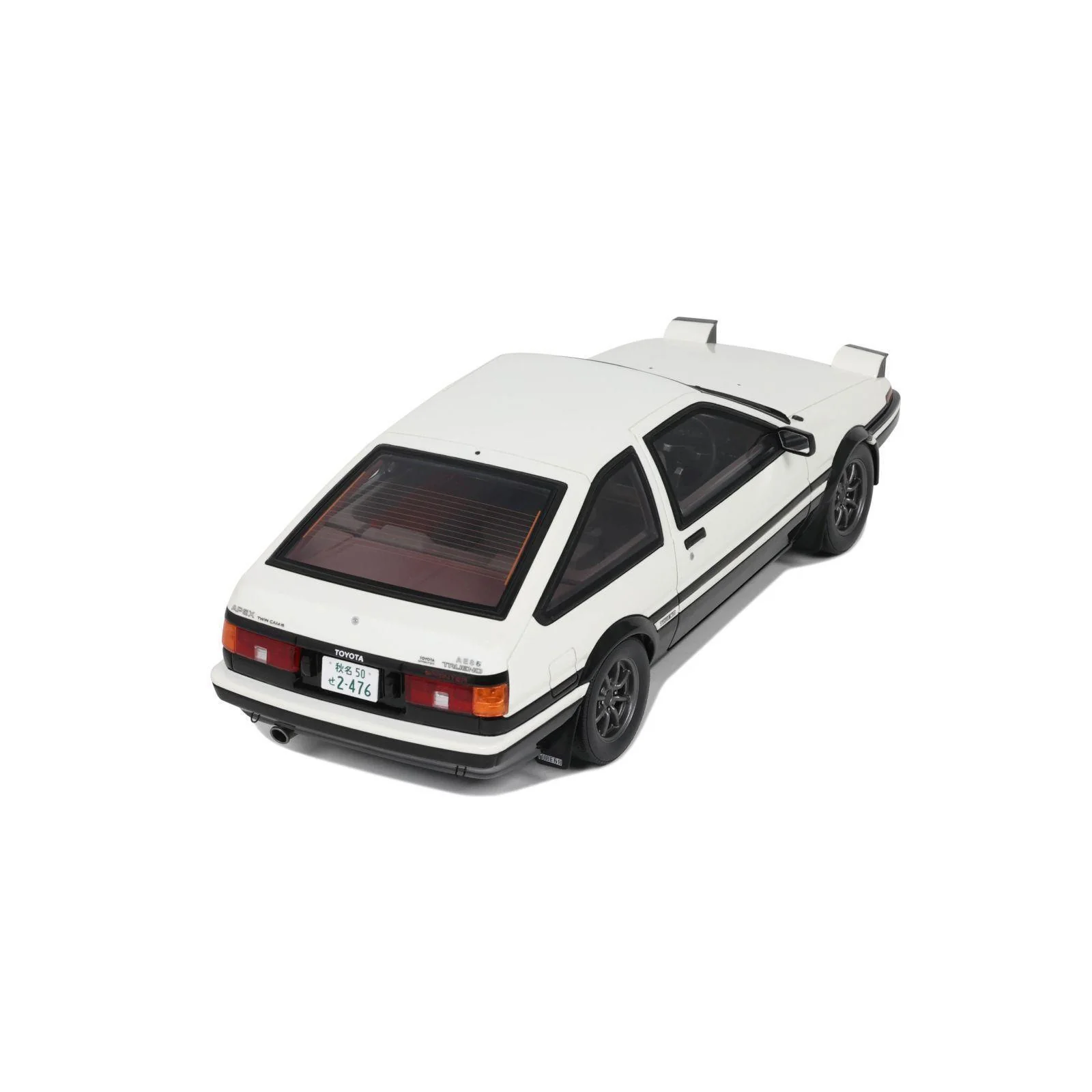 Otto Toyota Sprinter Trueno (AE86) White & Black 1:18 - Image 5