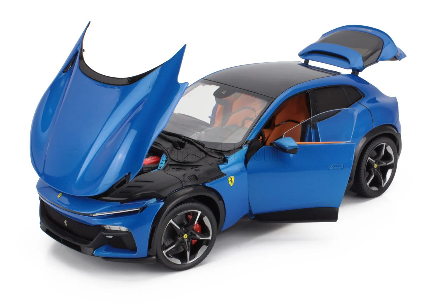 Polistil 2022 Ferrari Purosangue Blu Corsa (Blue Metallic) High Fidelity 1:18 - Image 3
