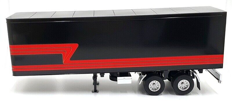 Road Kings Semi Trailer Truck Black w/ Red Stripes 1:18 - Image 3