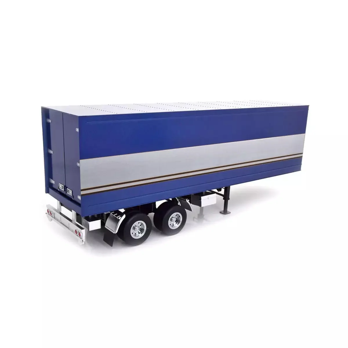 Road Kings Semi Trailer Truck Blue w/ Silver Trim 1:18 - Image 2