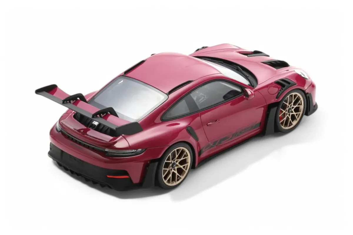 Schuco 2022 Porsche 911 992 GT3 RS Ruby Star Neo 1:18 - Image 3