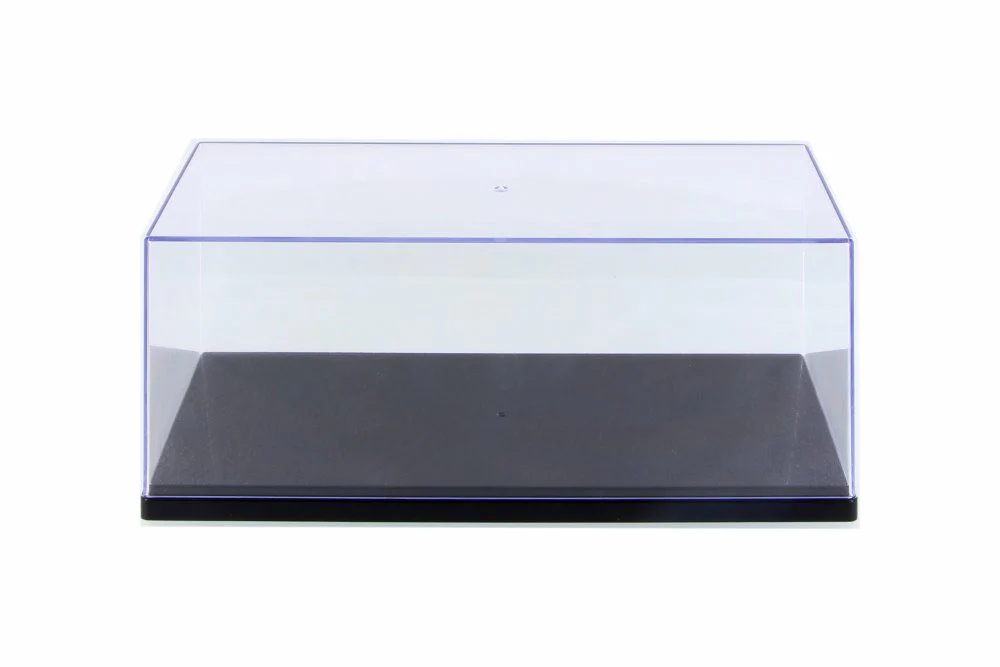 Showcasts Acrylic Display Case (w/ 3 Background Designs) with Black Plastic Base 1:18